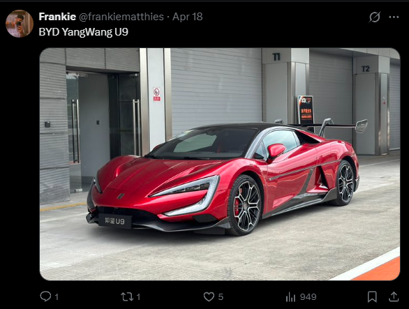《GT赛车7》三款新车官宣!比亚迪仰望U9来了 首款中国超跑