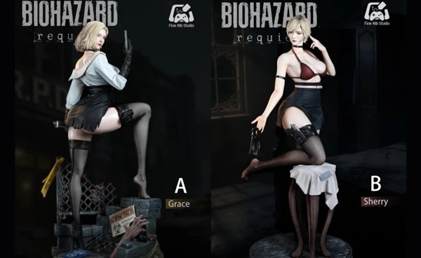 《生化危机:安魂曲》格蕾丝与雪莉18+超性感手办发布