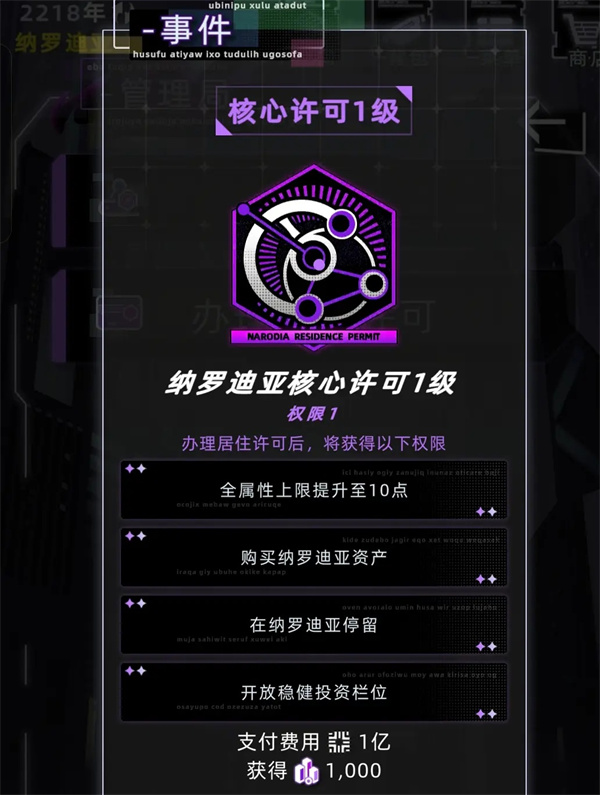 未来人生纳罗迪亚许可证作用详解与获取技巧分享