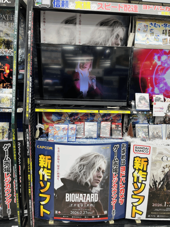 《生化危机：安魂曲》日本线下宣发启动：Switch 2实体展示盒曝光！ 