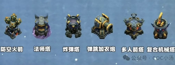 部落冲突18本第一轮升级防御建筑情报