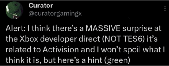 曝Xbox发布会惊喜不是老滚6！"动视绿色"线索引热议 