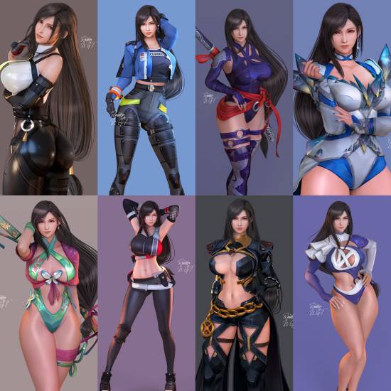 蒂法3D美图：这身材配别家女主战衣谁顶得住！ 